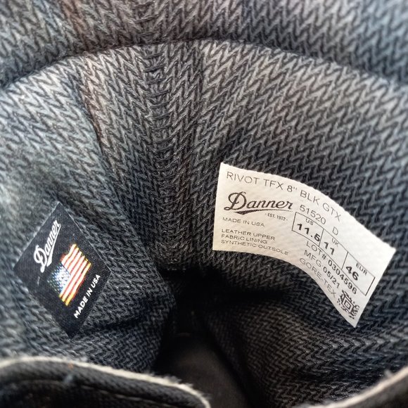 Danner Rivot GTX Military Black Leather Boots (11.5 US) - Picture 13 of 13